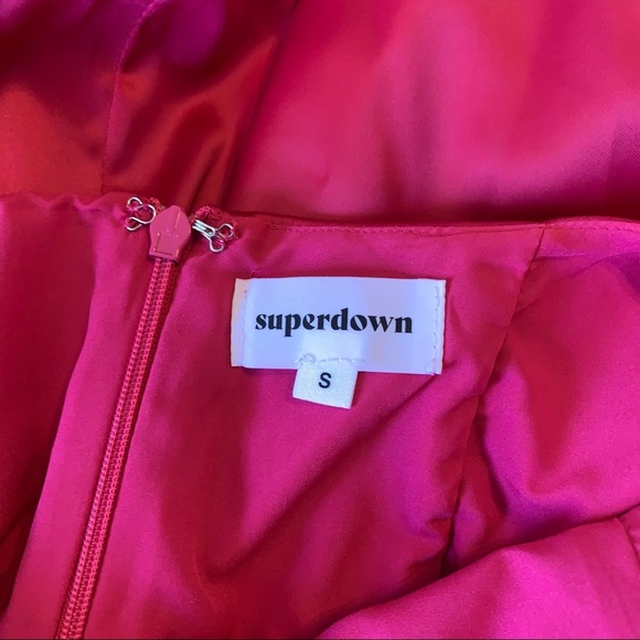 REVOLVE Superdown Nicole Mini Dress Hot Pink  Bodycon Size S Barbircore - Picture 6 of 6